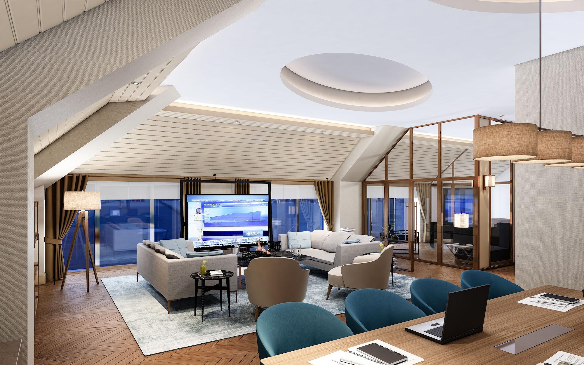 Готель Doubletree By Hilton Скоп'є Екстер'єр фото The interior of the penthouse