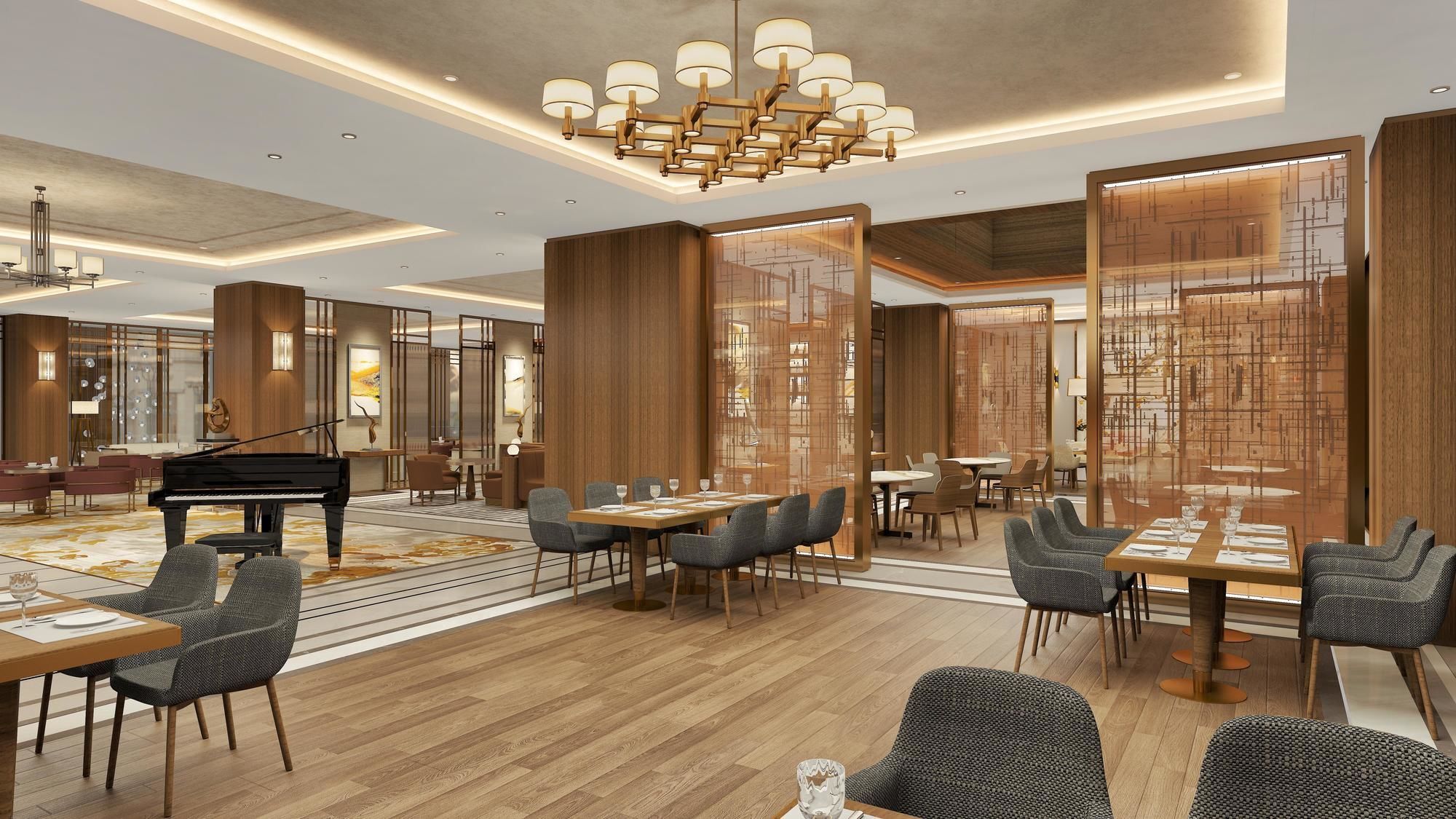 Готель Doubletree By Hilton Скоп'є Екстер'єр фото The restaurant